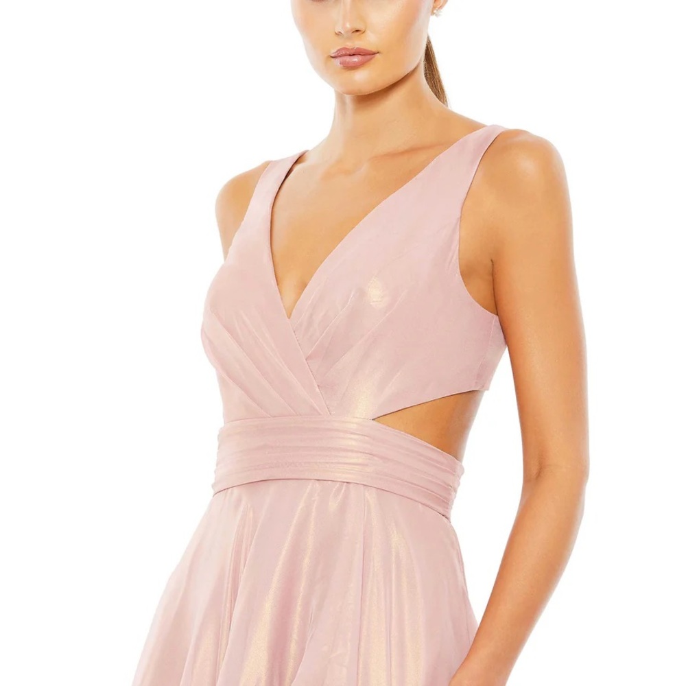 Mac Duggal - CUT OUT HIGH LOW RUFFLE GOWN